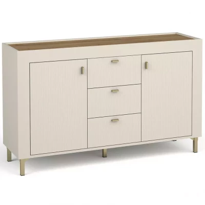 Kombinovaná komoda AUROVA - kašmír / dub whiskey