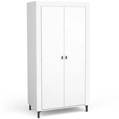 Šatní skříň 97 cm AUROVA - bílá