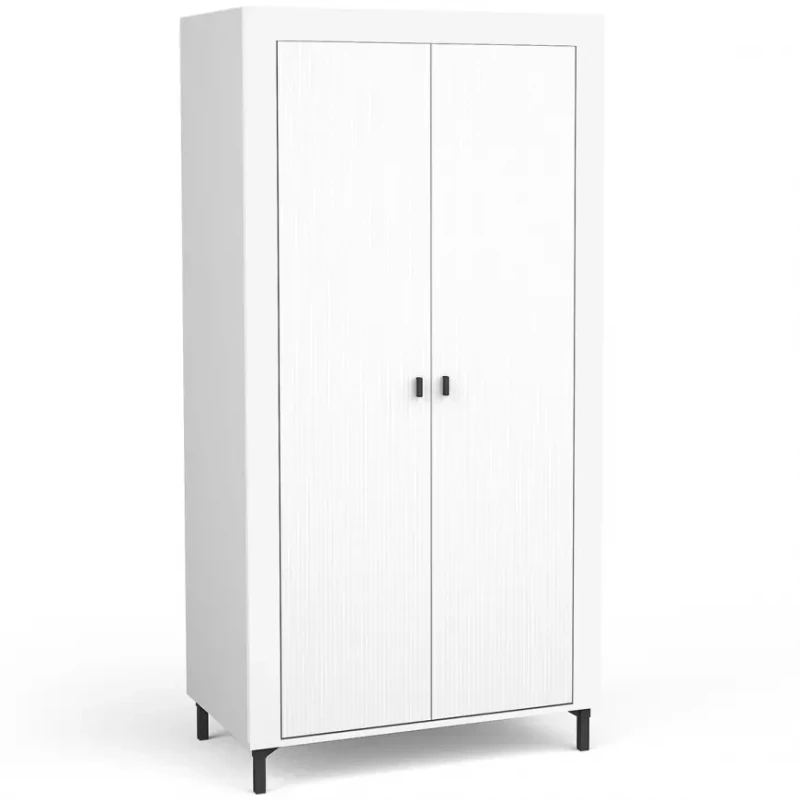 Šatní skříň 97 cm AUROVA - bílá