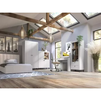 Šatní skříň 97 cm AUROVA - bílá