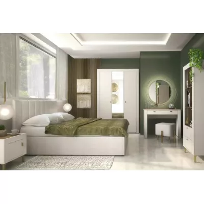 Šatní skříň 138 cm AUROVA se zrcadlem - kašmír