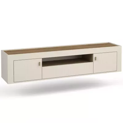 Televizní stolek AUROVA - kašmír / dub whiskey