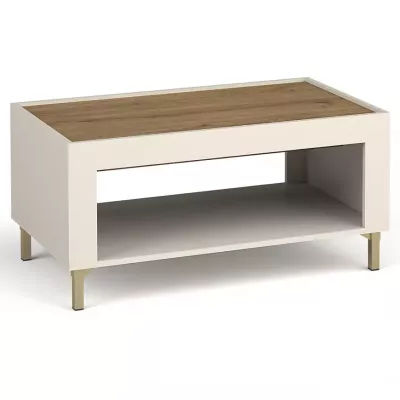 Konferenční stolek AUROVA - kašmír / dub whiskey