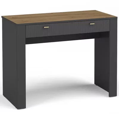 Toaletní stolek AUROVA - černý / dub whiskey