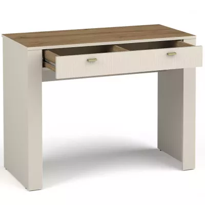 Toaletní stolek AUROVA - kašmír / dub whiskey