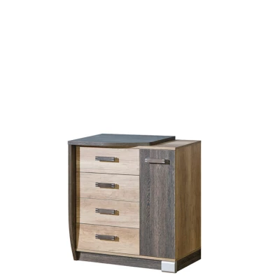 Kombinovaná komoda BENSON - dub canyon / arusha, levá