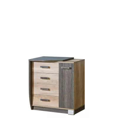 Kombinovaná komoda BENSON - dub canyon / arusha, levá