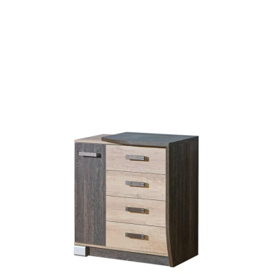 Kombinovaná komoda BENSON - dub canyon / arusha, pravá