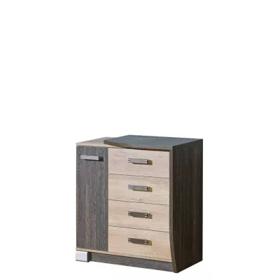 Kombinovaná komoda BENSON - dub canyon / arusha, pravá