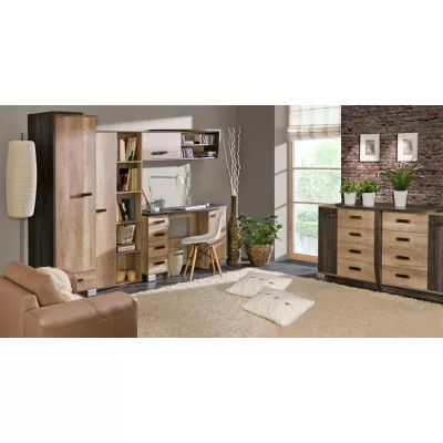 Úzká knihovna BENSON - dub canyon