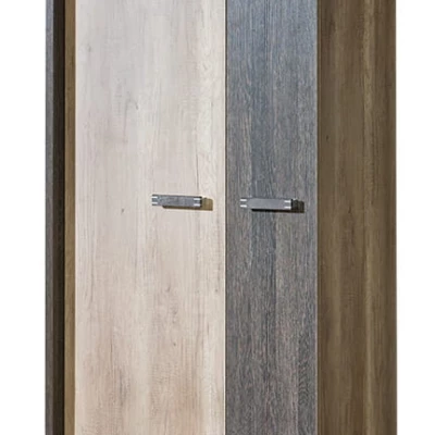 Šatní skříň 80 cm BENSON - dub canyon / arusha, levá
