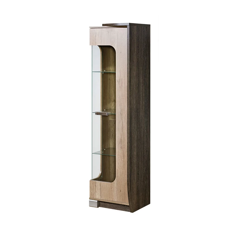Vysoká vitrína BENSON - dub canyon / arusha, pravá