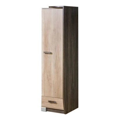 Úzká policová skříň BENSON - dub canyon / arusha, pravá