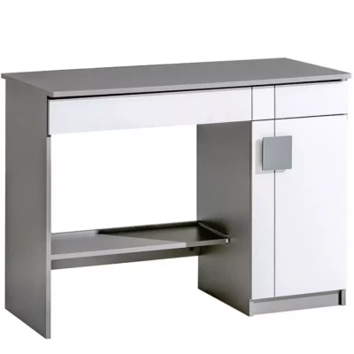 Psací stůl BURGAW - bílý / antracit