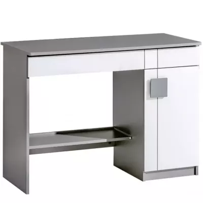 Psací stůl BURGAW - bílý / antracit