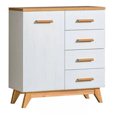 Kombinovaná komoda BUTNER - borovice andersen / dub nash