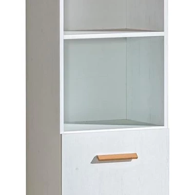 Regál s dvířky BUTNER - borovice andersen / dub nash