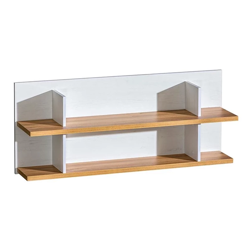 Závěsná police BUTNER - borovice andersen / dub nash