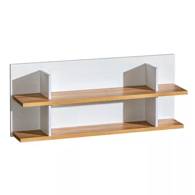 Závěsná police BUTNER - borovice andersen / dub nash