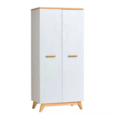Šatní skříň 85 cm BUTNER - borovice andersen / dub nash