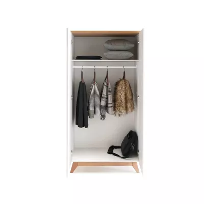 Šatní skříň 85 cm BUTNER - borovice andersen / dub nash