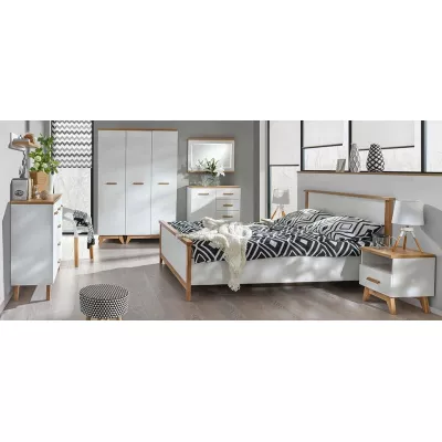 Policová šatní skříň 45 cm BUTNER - borovice andersen / dub nash