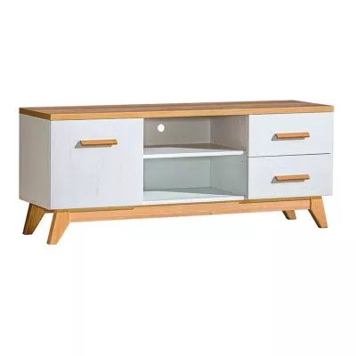 Televizní stolek BUTNER - borovice andersen / dub nash