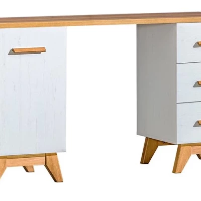 Psací stůl BUTNER - borovice andersen / dub nash