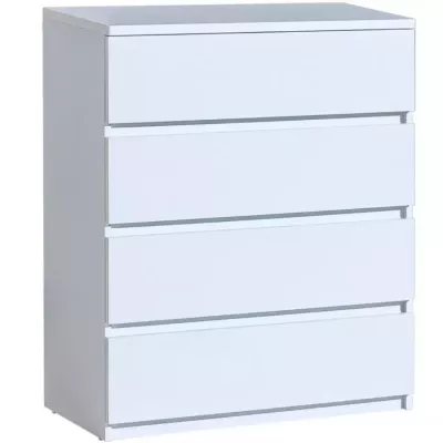 Šuplíková komoda CARYM - bílá