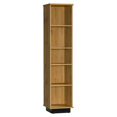 Úzká knihovna CATAWBA - dub wotan / černá