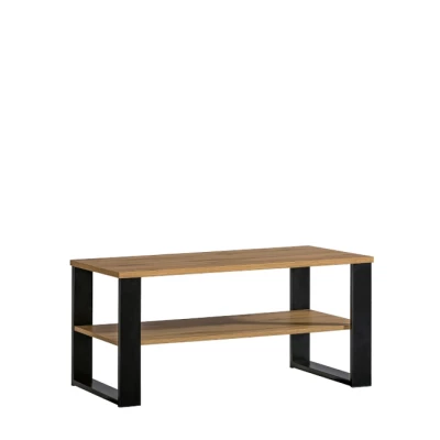 Konferenční stolek CATAWBA - dub wotan / černý