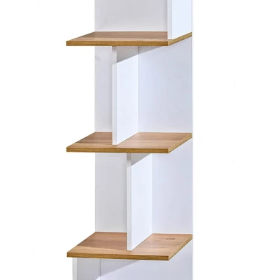 Úzká knihovna CEDAR - dub nash / bílý