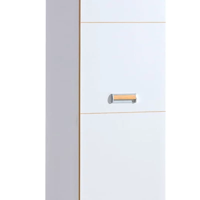 Policová šatní skříň 45 cm CEDAR - dub nash / bílá