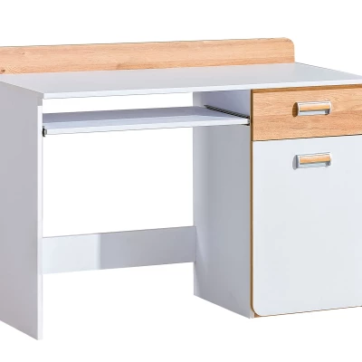 Psací stůl CEDAR - dub nash / bílý