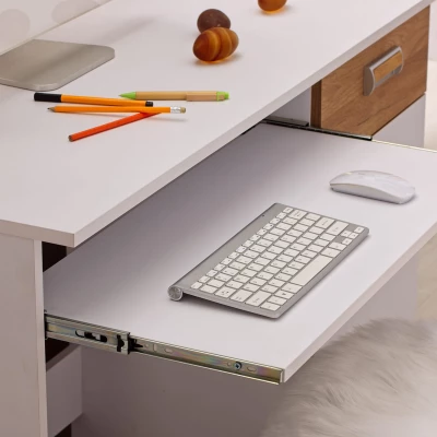 Psací stůl CEDAR - dub nash / bílý