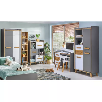 Úzká knihovna DOBSON - dub riviera