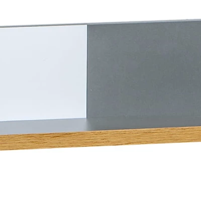 Polička na zeď DOBSON - dub riviera / bílá / antracit