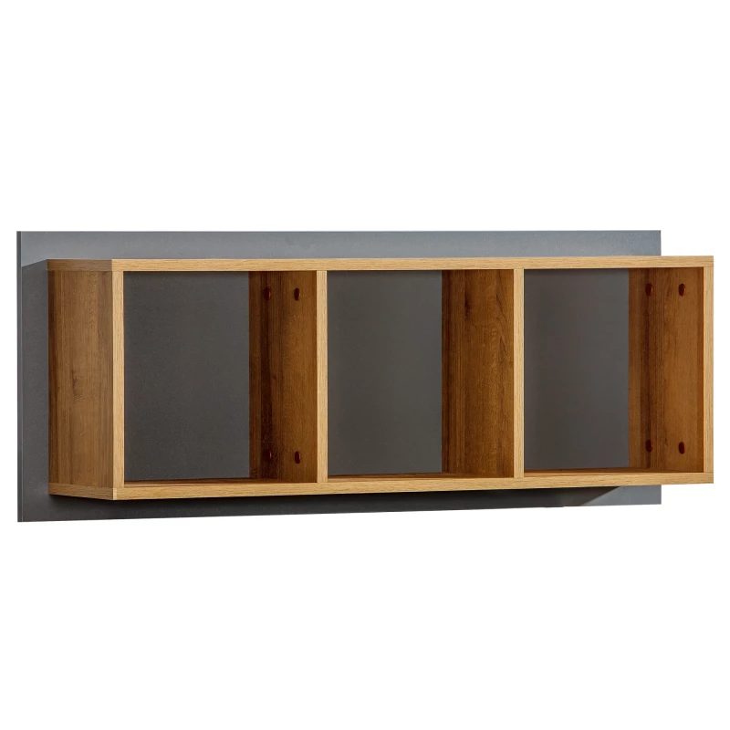 Závěsná police DOBSON - dub riviera / antracit