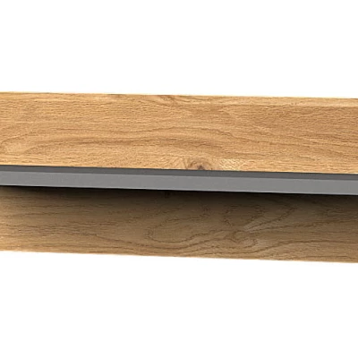 Polička na zeď EDENTON - dub nash / grafit