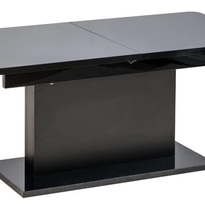 Rozkládací konferenční stolek LELAND - lesklý černý