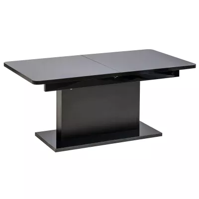 Rozkládací konferenční stolek LELAND - lesklý černý