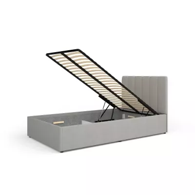 Jednolůžková čalouněná postel 120x200 AUROVA - šedá