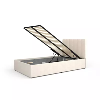 Manželská čalouněná postel 140x200 AUROVA - béžová