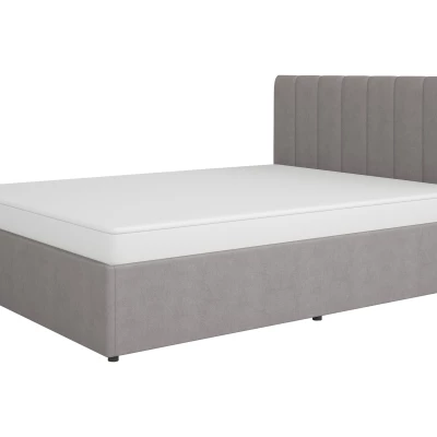 Manželská čalouněná postel 140x200 AUROVA - šedá