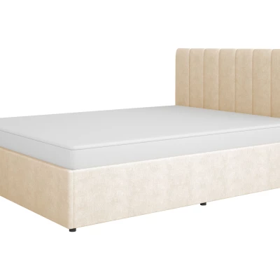 Manželská čalouněná postel 160x200 AUROVA - béžová
