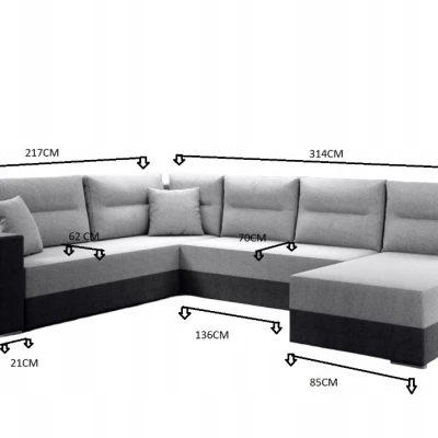 Rozkládací sedací souprava ISAMARA 3 - zelená