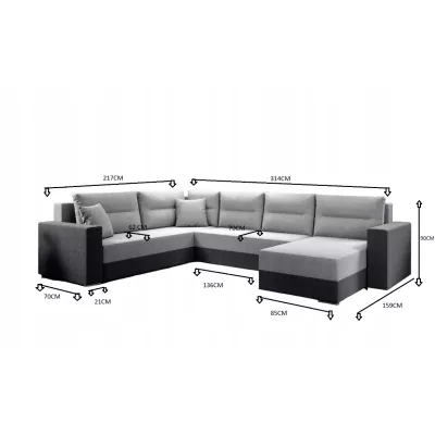 Rozkládací sedací souprava ISAMARA 3 - zelená