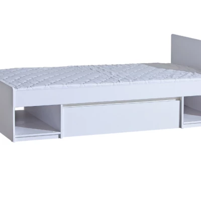 Jednolůžková postel se šuplíkem 90x195 CARYM - bílá