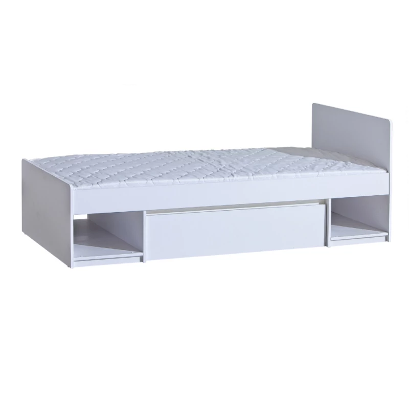 Jednolůžková postel se šuplíkem 90x195 CARYM - bílá