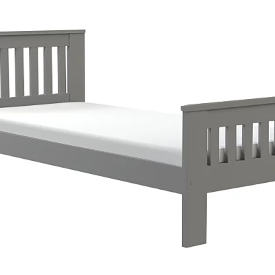Jednolůžková dřevěná postel 90x200 MEBANE - antracit